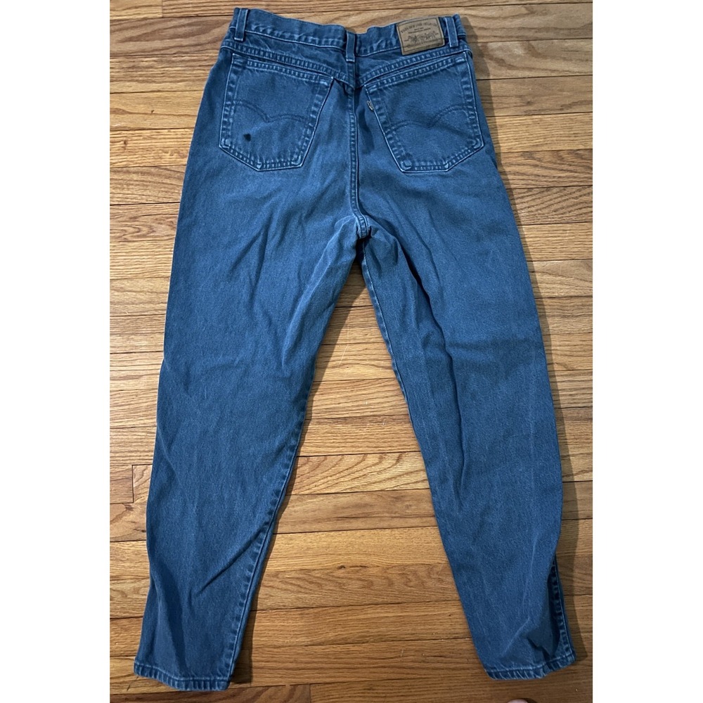 Vintage Levi's 900 Series High Rise Tapered Teal Denim Jeans Womens 13 USA 90s